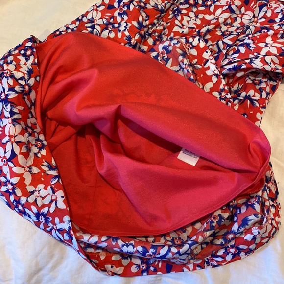 Yumi Kim Strappy Floral Dress. Size XS. Red, Blue, White. Tulip Mini Dress. - Picture 10 of 10